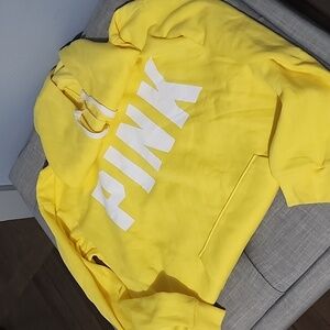 Pink hooded sweatshirt